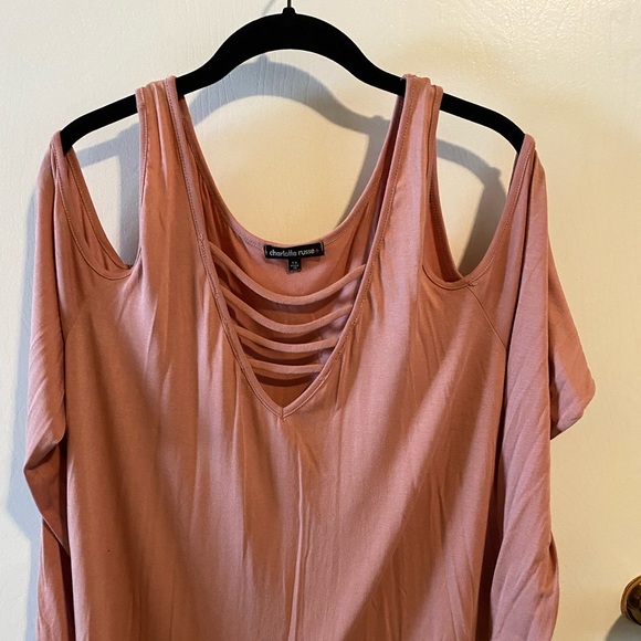 Charlotte Russe open shoulder long sleeve - Picture 2 of 5